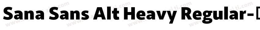 Sana Sans Alt Heavy Regular字体转换